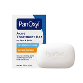 PanOxyl 10% Benzyol Peroxide Acne Cleansing Bar - 1.5oz: Paraben-Free, Vegan, Acne-Prone Skin, Unscented