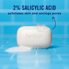 PanOxyl 2% Salicylic Acid Acne Face Cleansing Bar - 4oz: Fragrance-Free, Hypoallergenic, Paraben-Free, Vegan