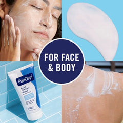 PanOxyl 4% Benzoyl Peroxide Acne Creamy Wash for Face & Body - Unscented - 6oz: Whole Body, Paraben-Free, Acne-Prone